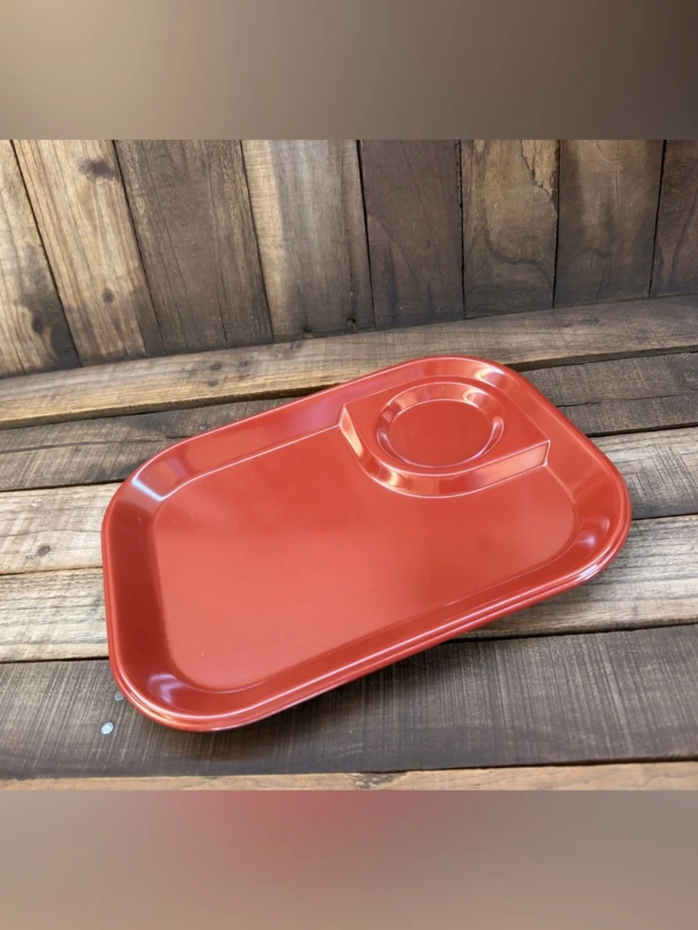 Vintage Rubbermaid 3850 Melamine Lunch TV Camping Tray 11 1/2